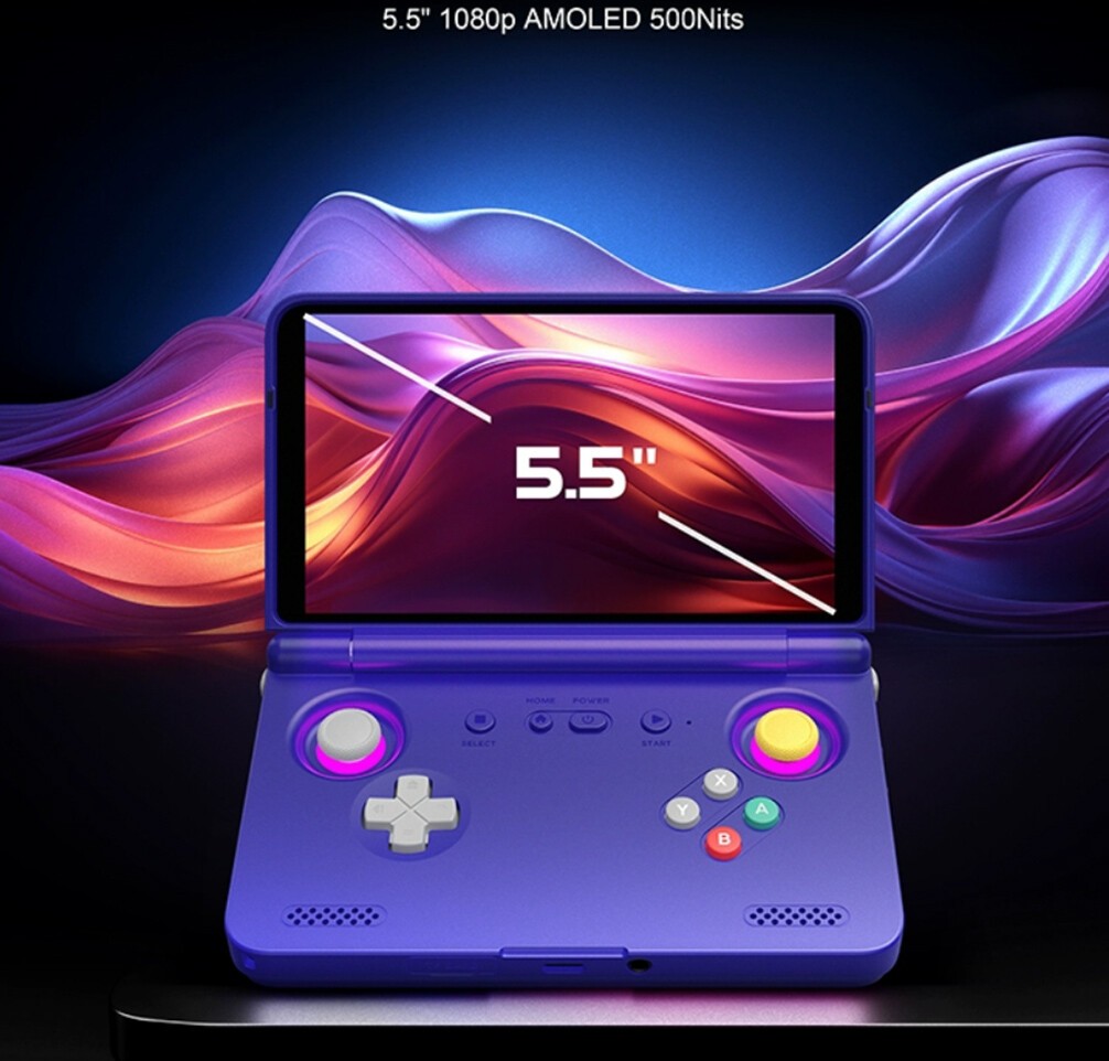 Retroid Pocket Flip2 Android Handheld Game Console SD865 OLED