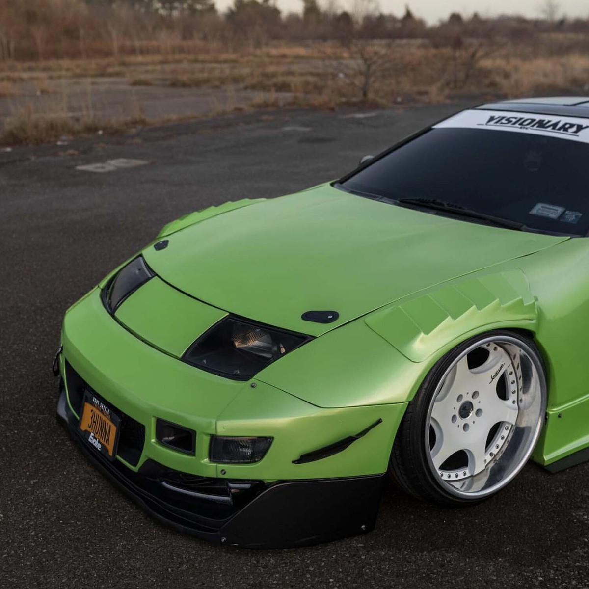 KBD Body Kits PMZ-K V2 2 Piece Front Fenders For Nissan 300ZX 1990