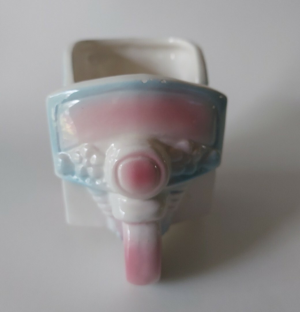 Vintage 1980's Blue 3 Wheeled Car Planter Baby Shower Nursery