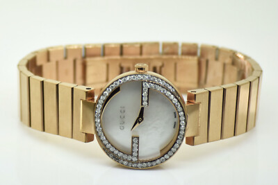 Gucci Rose Gold 133 Interlocking-G Ladies Diamond Swiss Quartz