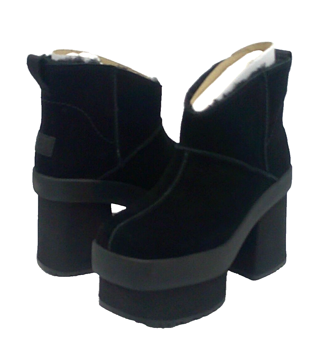 UGG NEW HEIGHTS PLATFORM MINI WOMEN BOOTS BLACK US 7.5 /UK 5.5 /EU