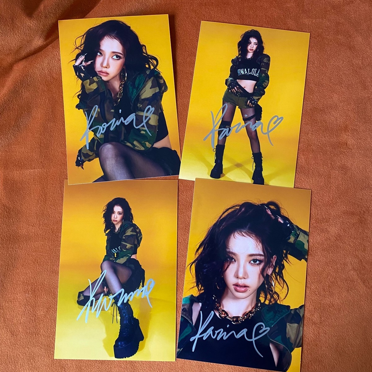 aespa KARINA Autographed Signed Photo Whiplash K-POP Collection 4