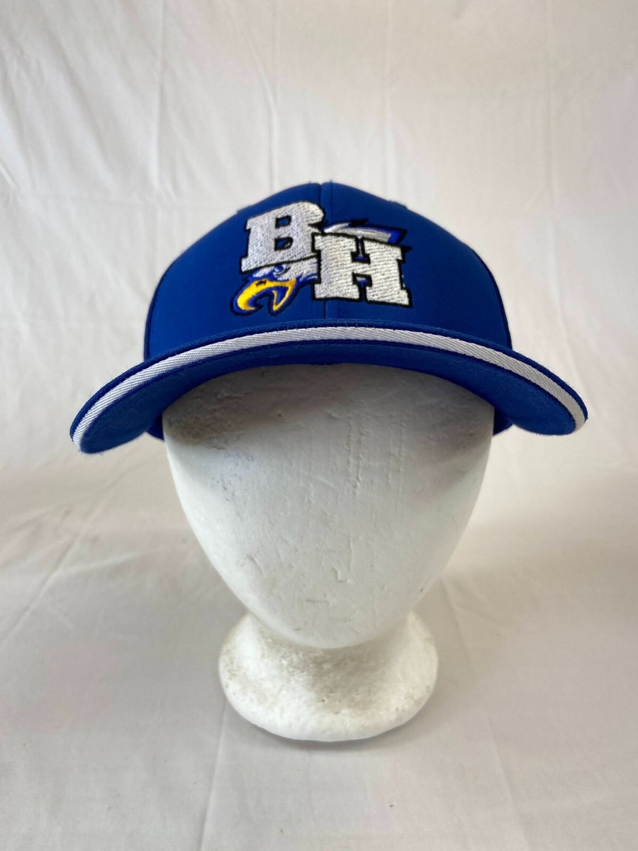 Barbers Hill Eagles Baseball Cap Fitted Hat S M Texas Blue