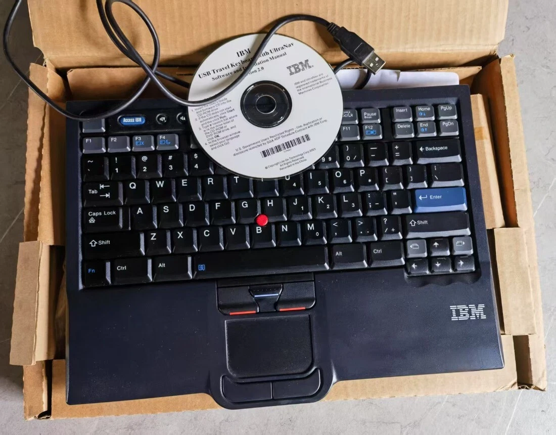 Original Lenovo IBM SK-8845 UltraNav USB Wired Keyboard TrackPoint