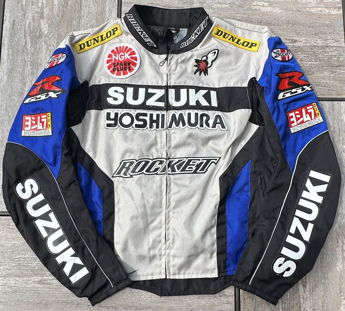 Joe Rocket Suzuki Yoshi Mura Motorcycle Jacket Nylon Zip Out Liner