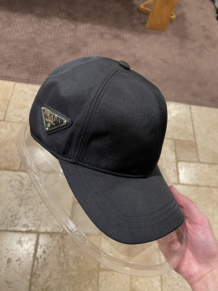 Prada Nylon Baseball Cap Side Logo Black | eBay