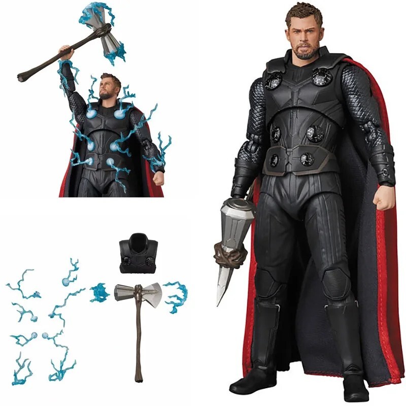 New Mafex No.104 Avengers Infinity War Thor Odinson Action Figure