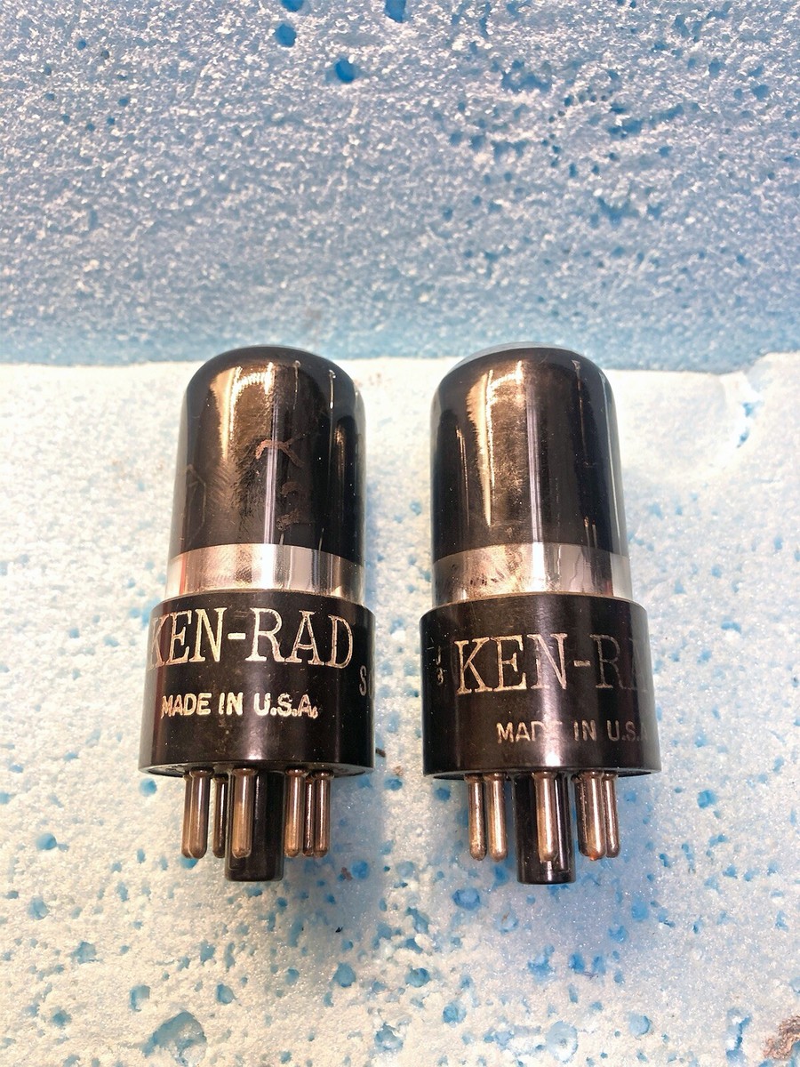 Kenrad 6SN7 6SN7GT 5692 VT-231 Black Glass NOS Matched Pair | eBay