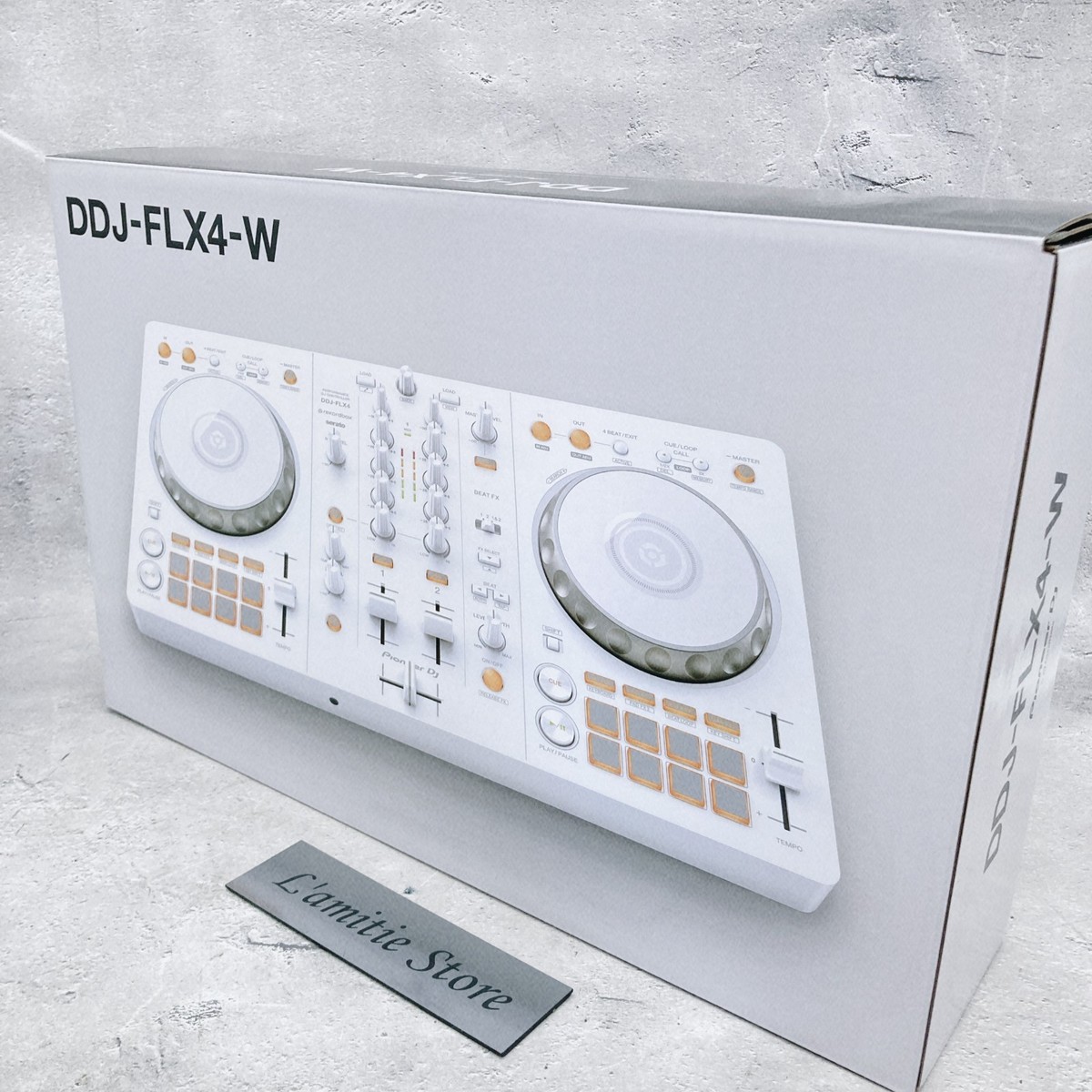 Pioneer DJ DDJ-FLX4-W 2-Channel DJ Controller Rekordbox Serato