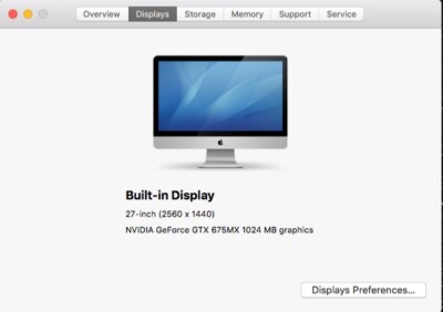 2012 imac 27 with upgrades. 24gb Ram, 1TB hard drive very lightly