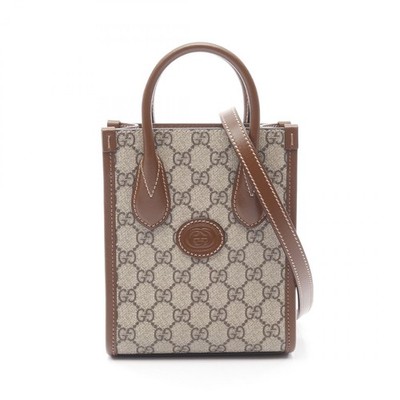 GUCCI Interlocking G Mini Shoulder Tote Bag 67162392TCG8563 canvas