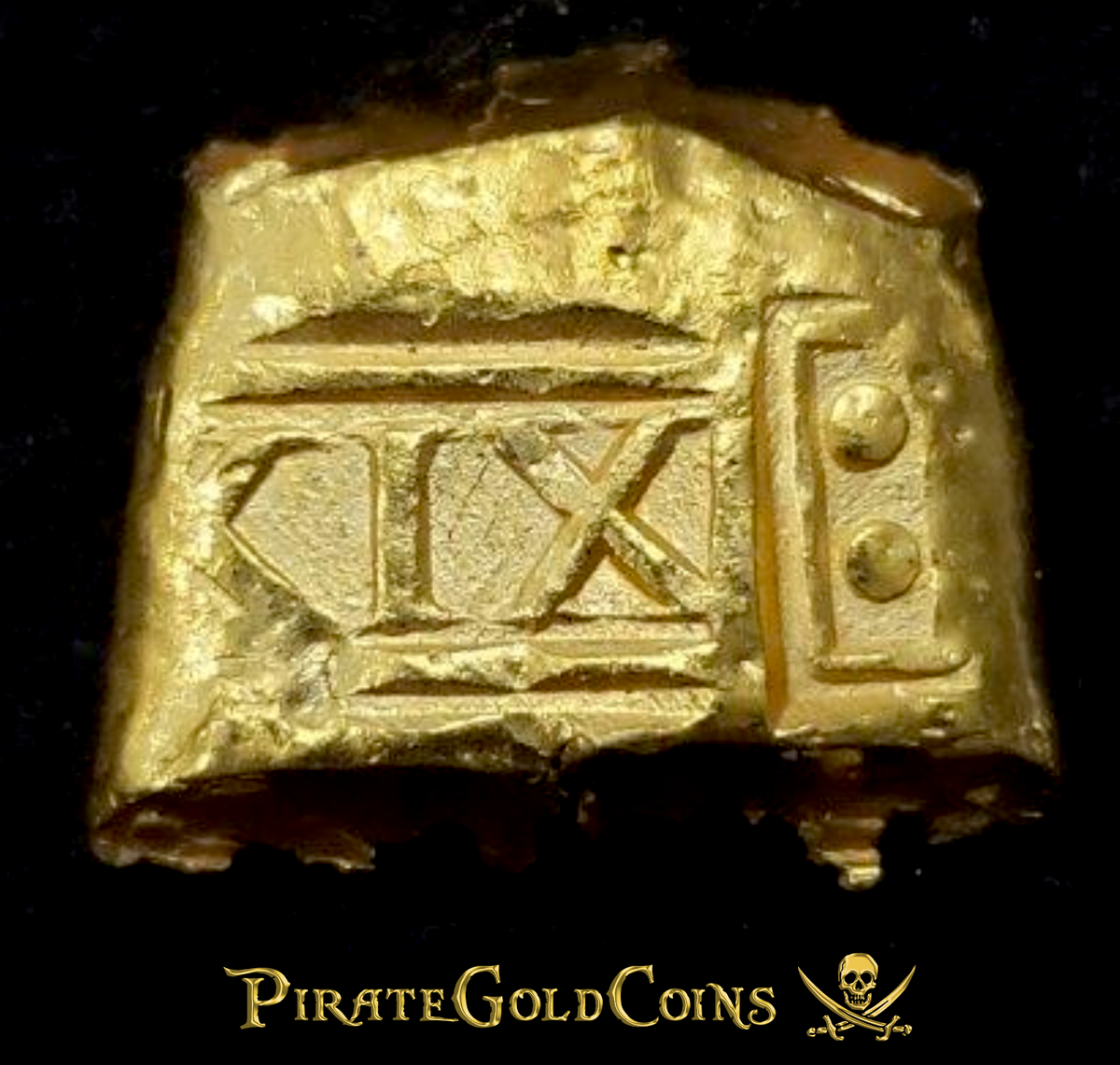 GOLDEN FLEECE 1550 FLEET TREASURE SHIPWRECK GOLD BAR CLIP PIRATE