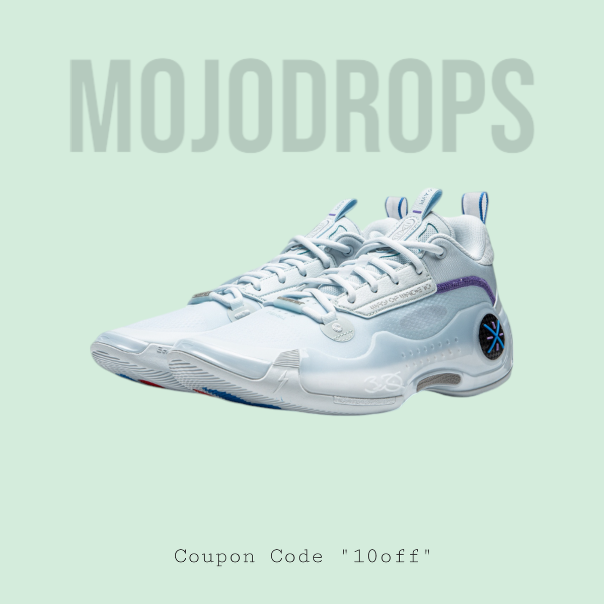 Li-Ning Way of Wade 10 Low Cold Ice ABAS083-16 | eBay