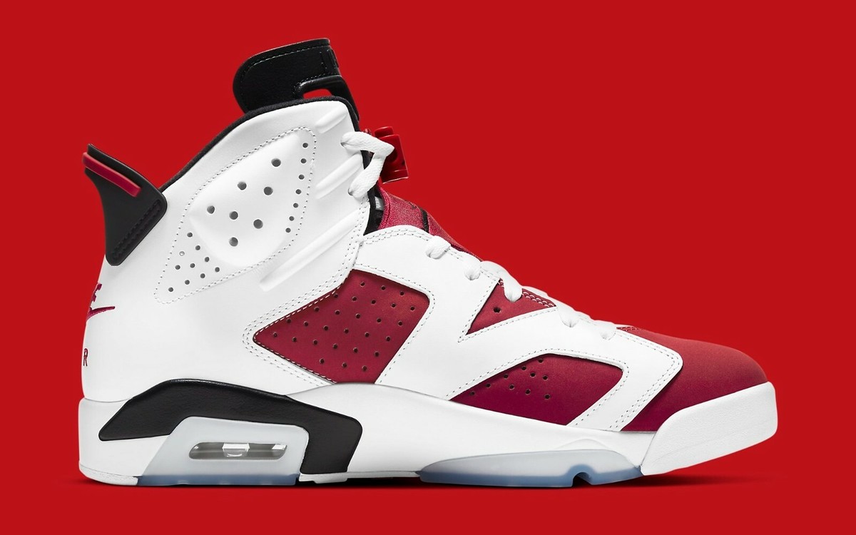 Nike Air Jordan 6 Retro Carmine White Red Shoes CT8529-106 Men's