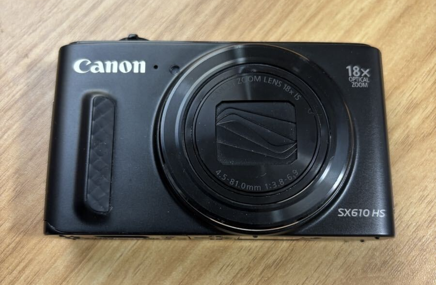 Canon Powershot SX610 HS Compact Digital Camera Black Working Used