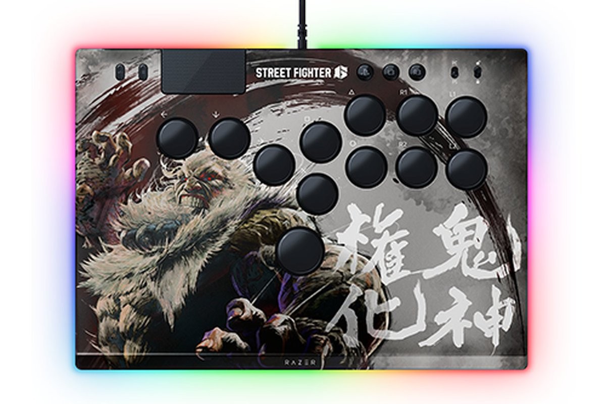 Razer Kitsune Arcade Controller SF6 Fighters Edition Akuma