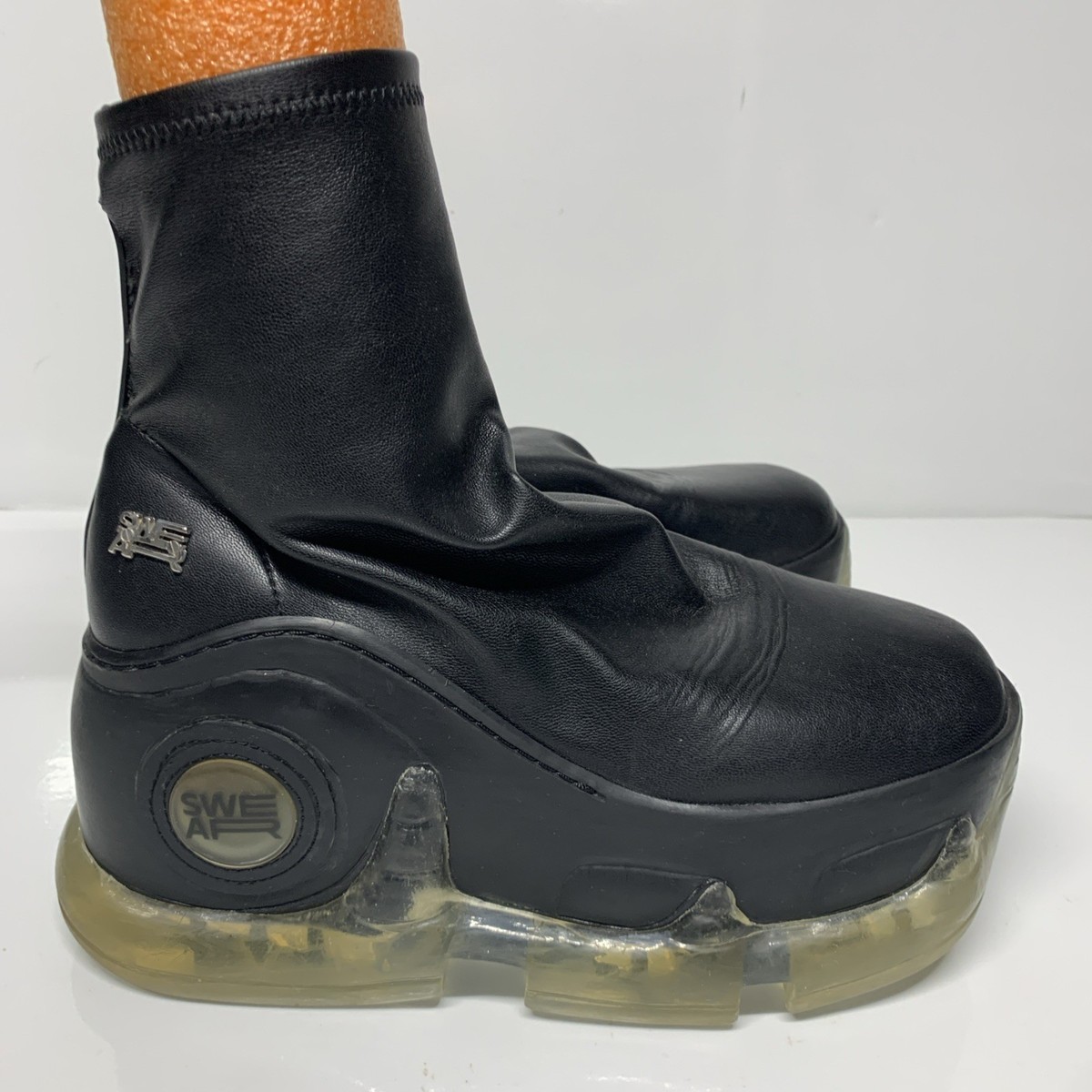 SWEAR London AIR REV. XTRA Vegan Black Platform Boots EU 39