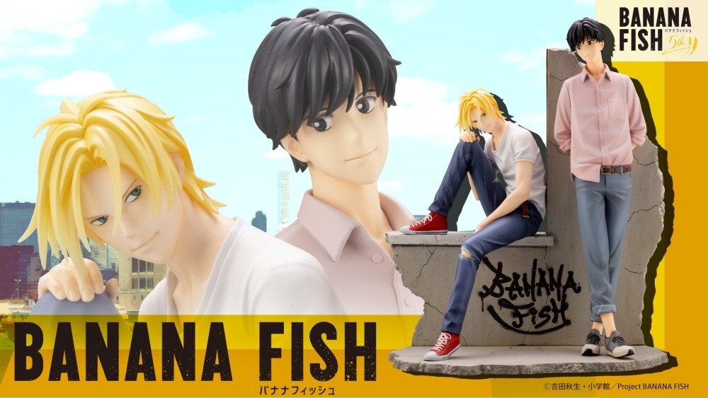 KOTOBUKIYA ARTFX J Ash ＆ Eiji 1/8 Figure BANANA FISH from Japan
