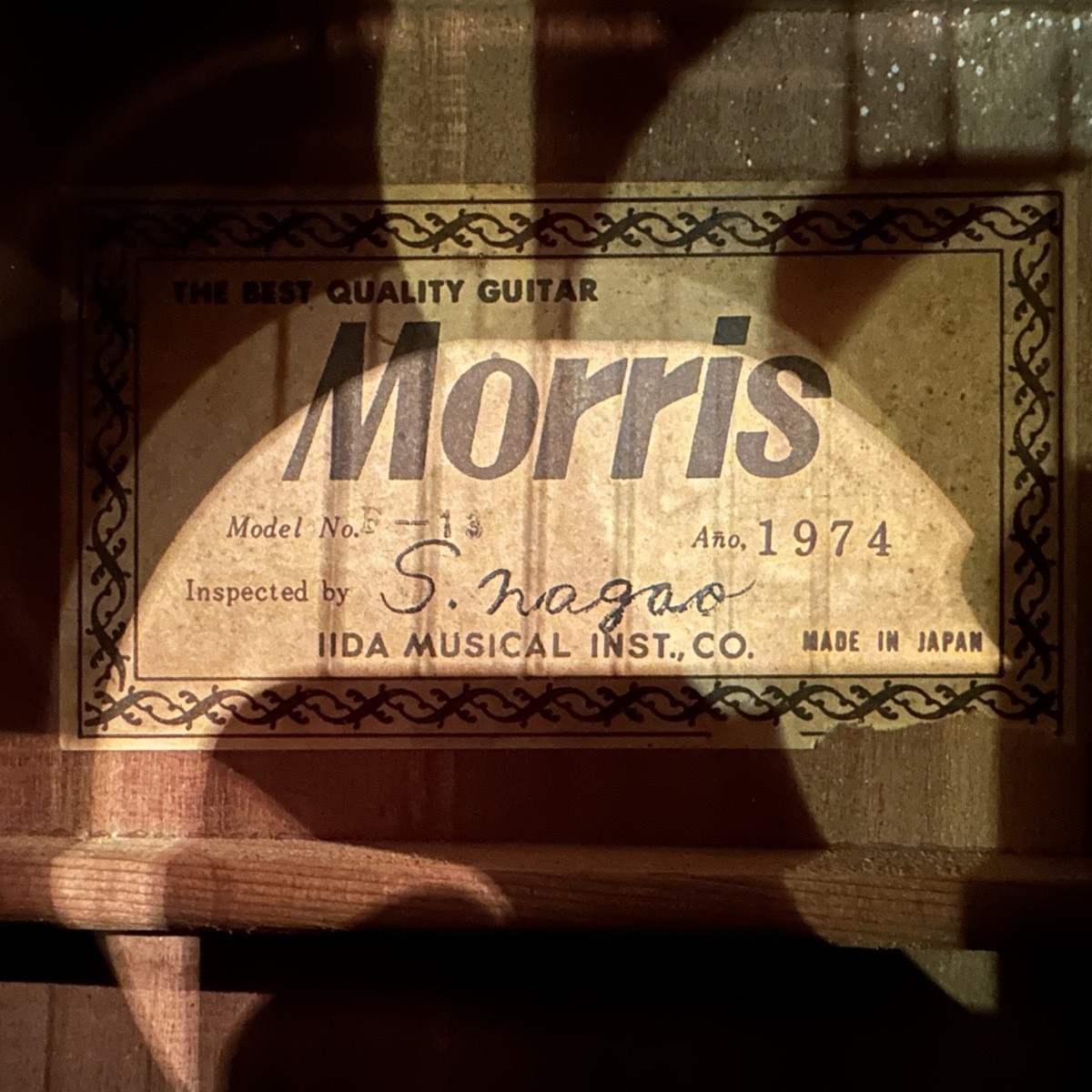 MIJ Vintage Morris F-13 1974 Acoustic Guitar | eBay