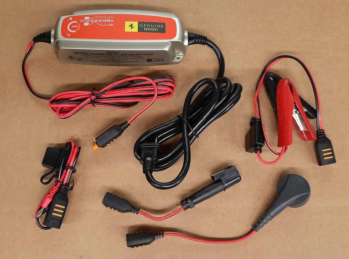 Genuine OEM Ferrari Battery Trickle Charger Maintainer Tender
