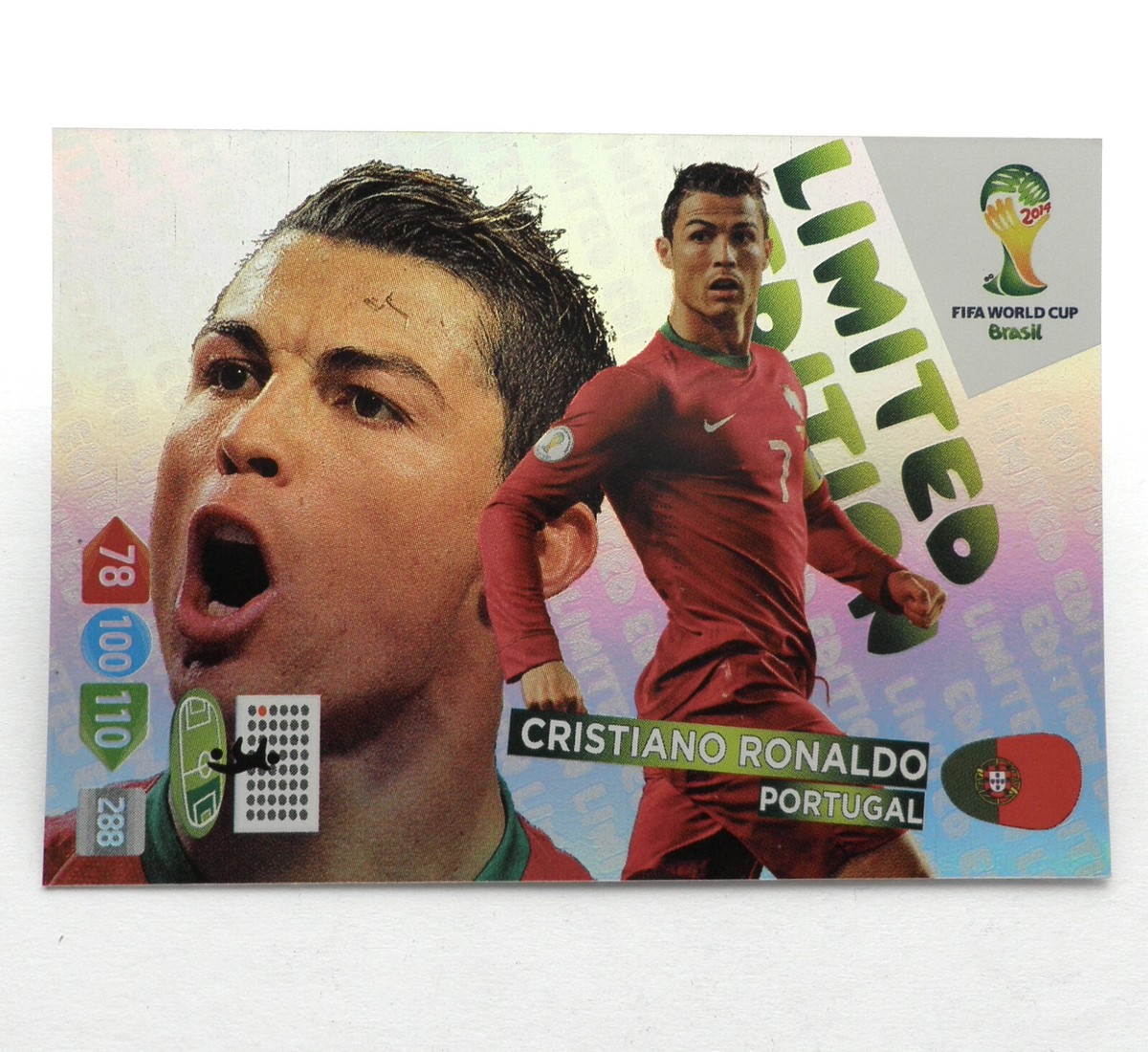 PANINI ADRENALYN XL FIFA WC BRASIL 2014 CRISTIANO RONALDO Limited