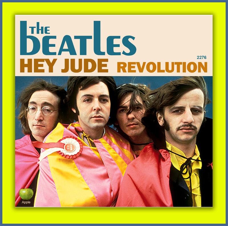 The Beatles- Hey Jude b/w Revolution 45 Pic Sleeve #2- No Record