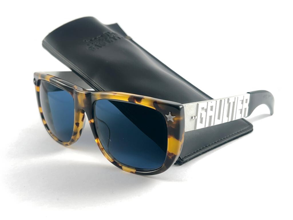 NEW JEAN PAUL GAULTIER 56-8272 VANILLA ICE METAL TEMPLES 1990