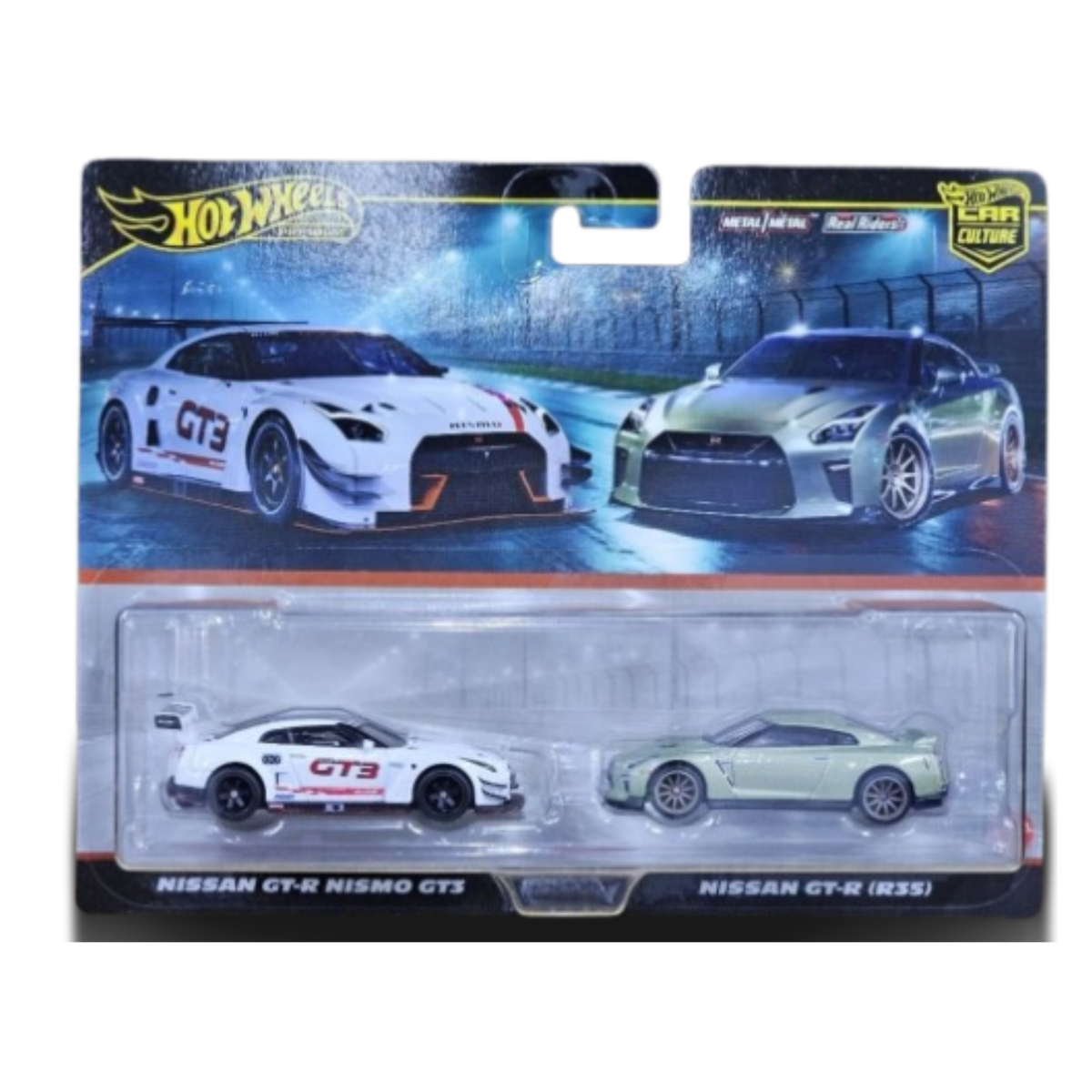 Hot Wheels Twin Pack NISSAN GT-R NISMO GT3 & NISSAN GT-R R35 (FREE