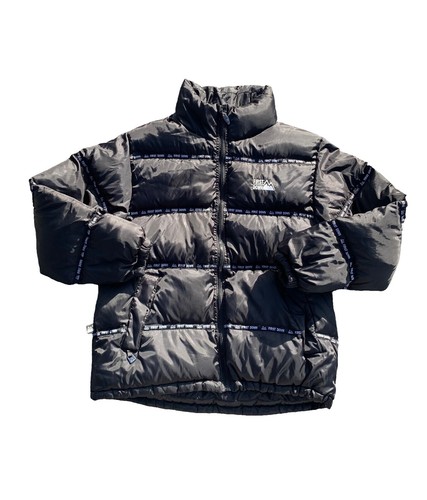 Vintage Crazy Y2K South Pole Black Puffer Down Jacket Size Large