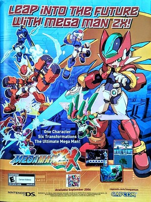 2006 MEGA MAN MEGAMAN ZX Nintendo DS Video Game = Official Art