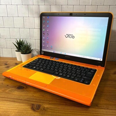 Sony Vaio orange Win11 SSD256 memory 8GB core i5 laptop PC | eBay
