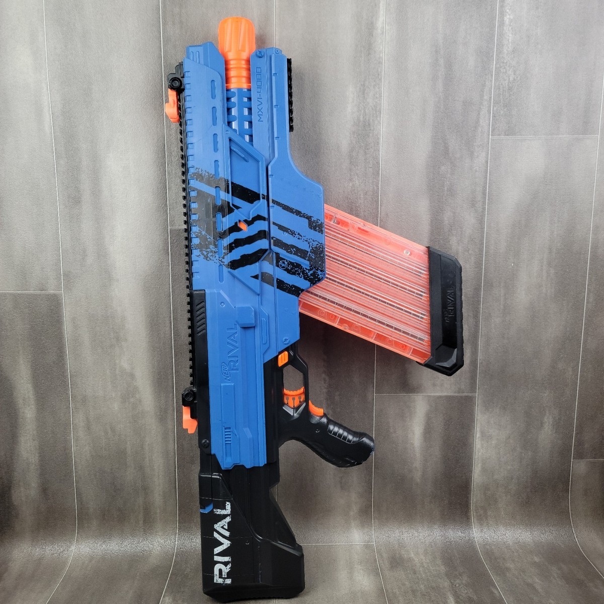 Nerf Blue Rival Electric Gun Blaster Khaos MXVI-4000 W/ Magazine