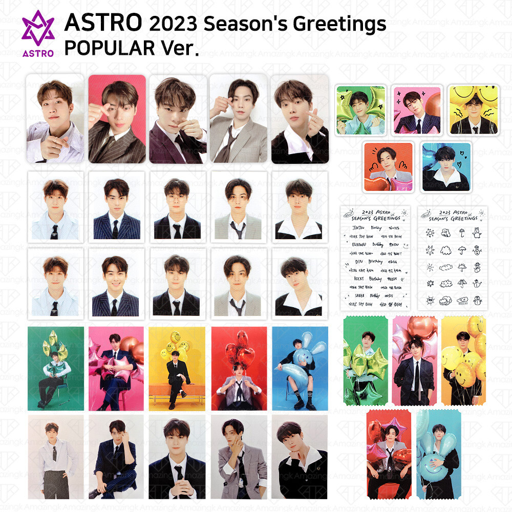 ASTRO 2023 Season's Greetings ID Photo Photocard Popular Version