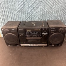 Sony CFD-510 Boombox Stereo Cassette/AM/FM Radio-Mega Bass-Tested