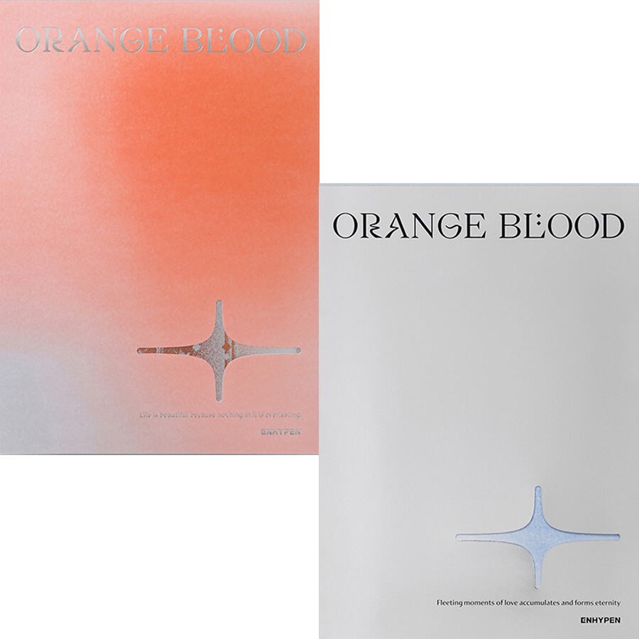 ENHYPEN [ORANGE BLOOD] Album 2 Ver SET/2 CD+2 Book+8 Card+2 Photo+