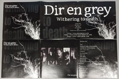 2005 Dir En Grey Withering to Death Japanese 24 x 36 Double Sided