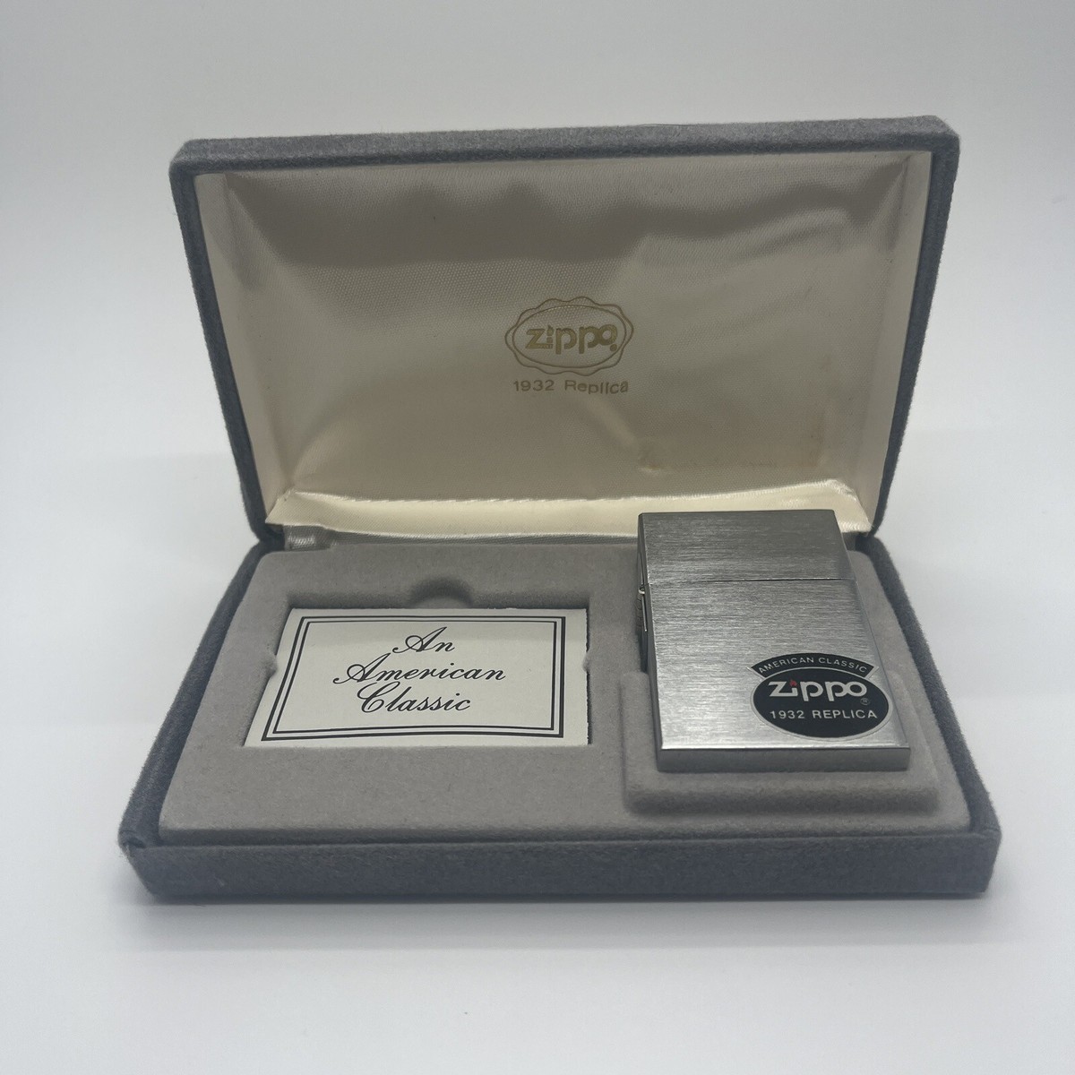 Vintage 1932 Original Replica An American Classic Zippo Lighter