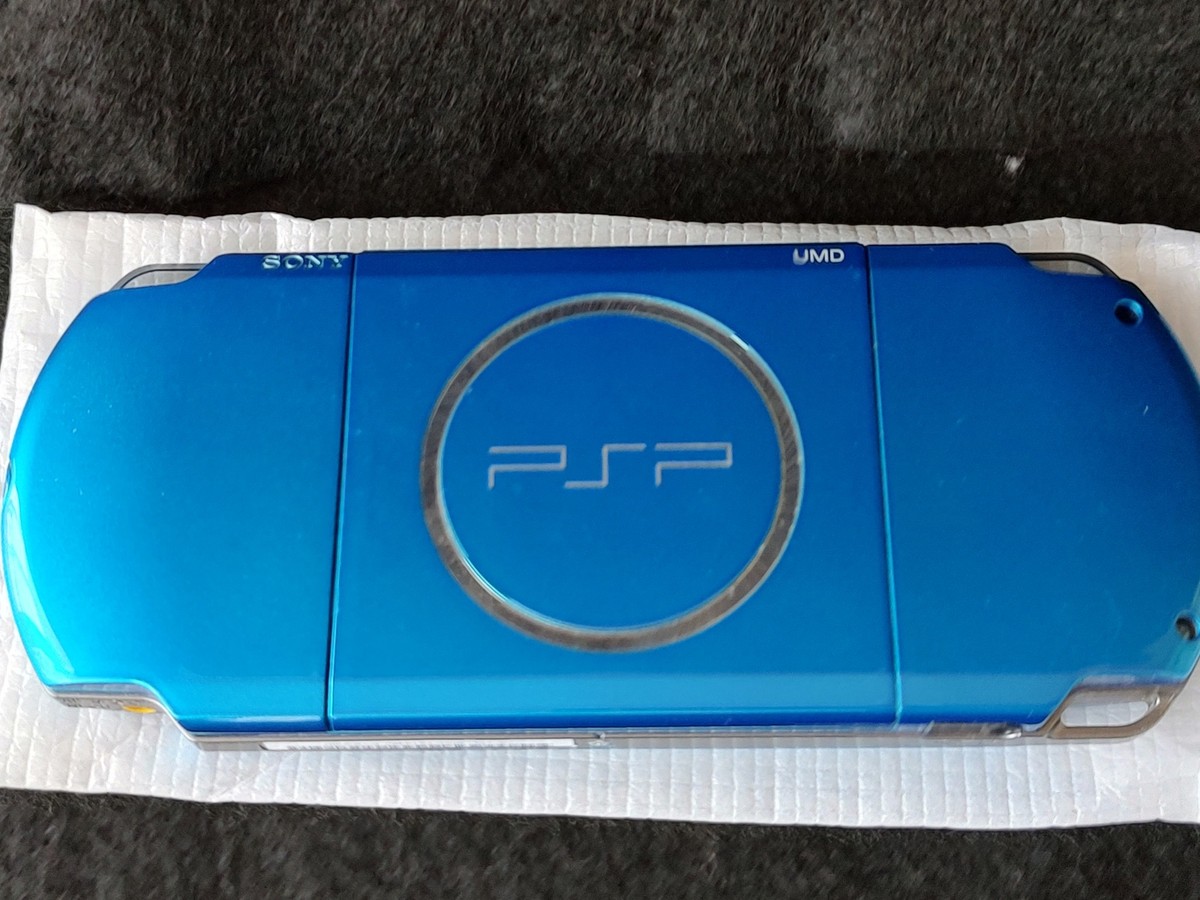 SONY Playstation Portable PSP-3000 VIBRANT BLUE Console Box set