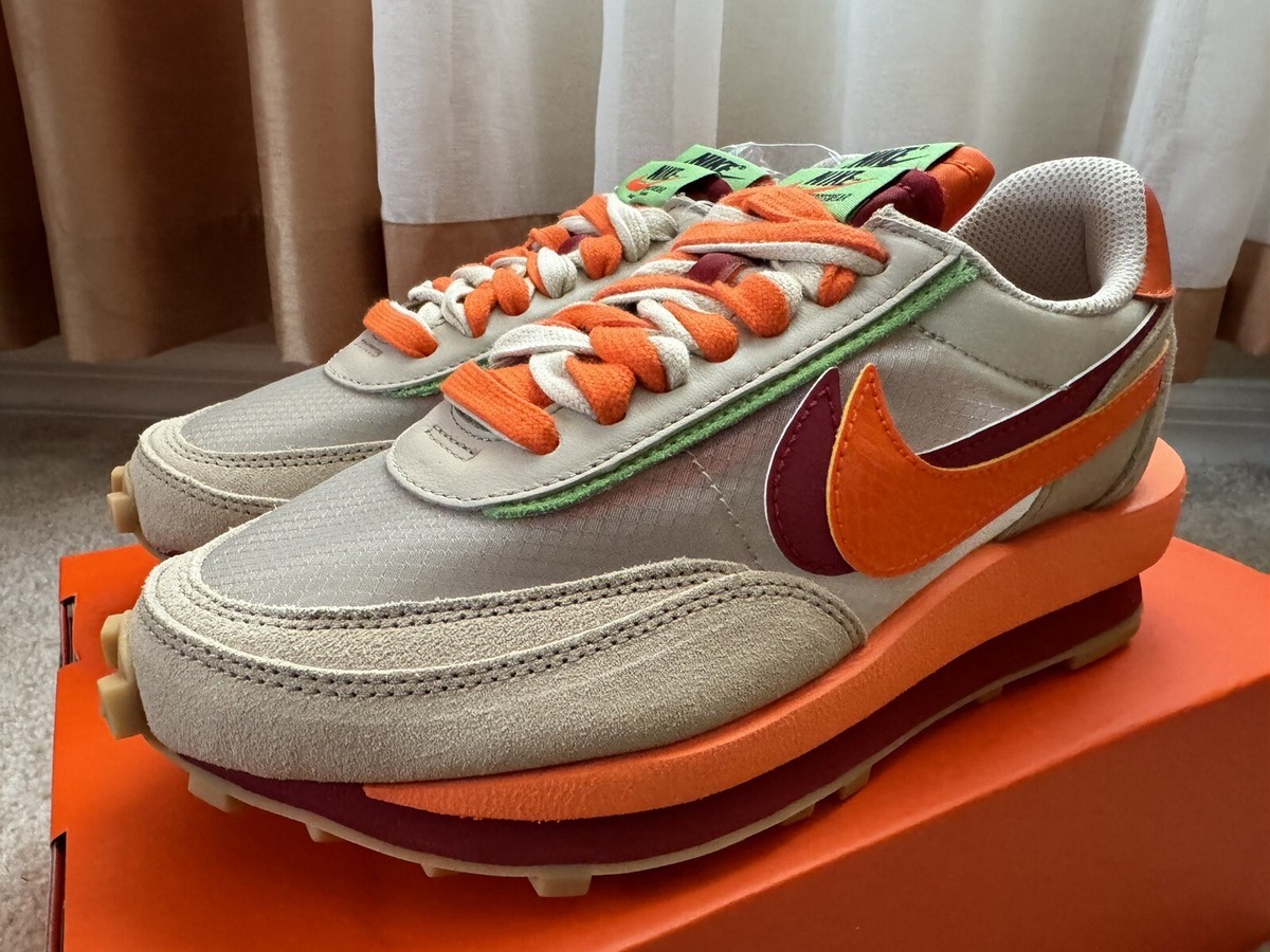 Nike Sacai x Clot x LDWaffle 'Net Orange Blaze' DH1347- 100 M 5