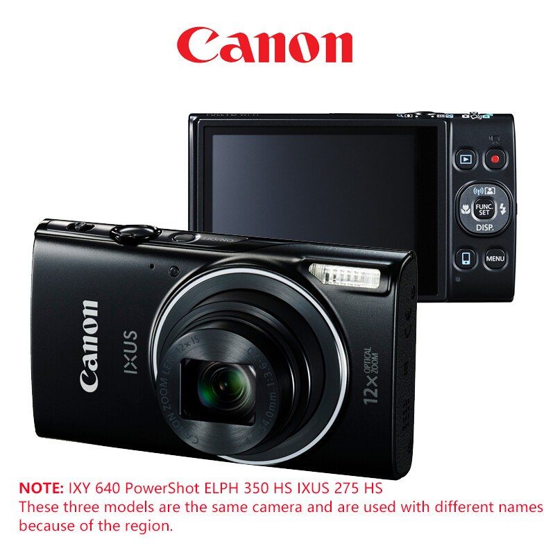 Canon IXY 640 PowerShot ELPH 350 HS IXUS 275 HS Black 20.2MP