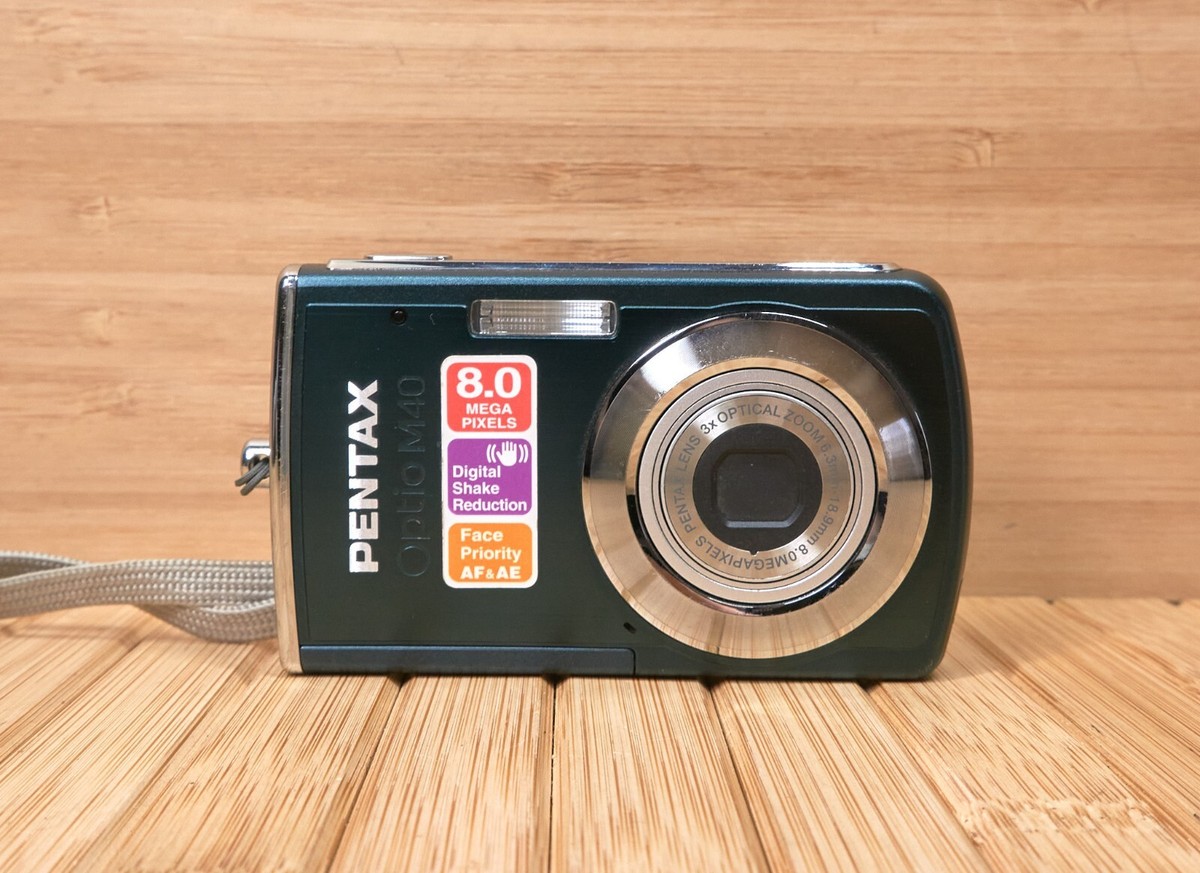 Pentax Optio M40 8.0MP Digital Camera, 3x Optical Zoom, Green | eBay