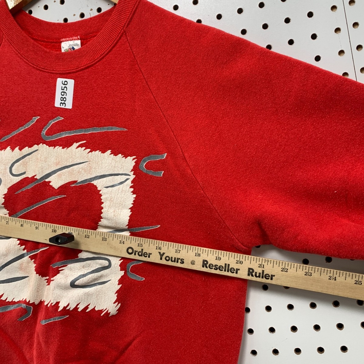 Vintage 90s Valentines Heart Crewneck Sweatshirt Mens Large Red