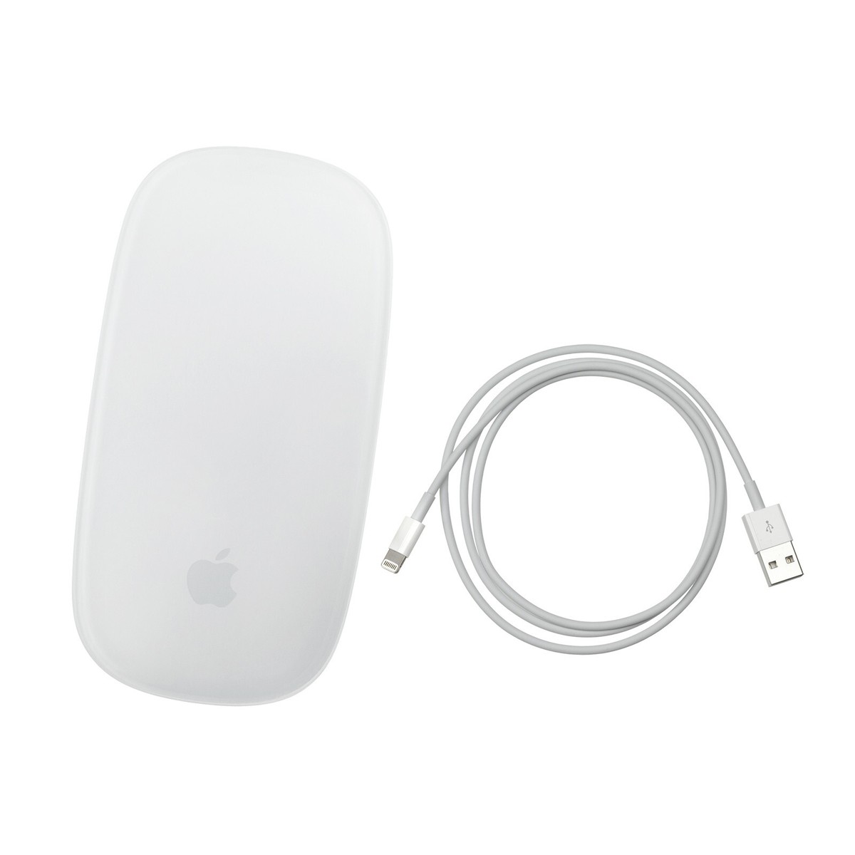 GR_B WIRELESS APPLE MAGIC MOUSE 2 SILVER/WHITE + LIGHTNING CABLE