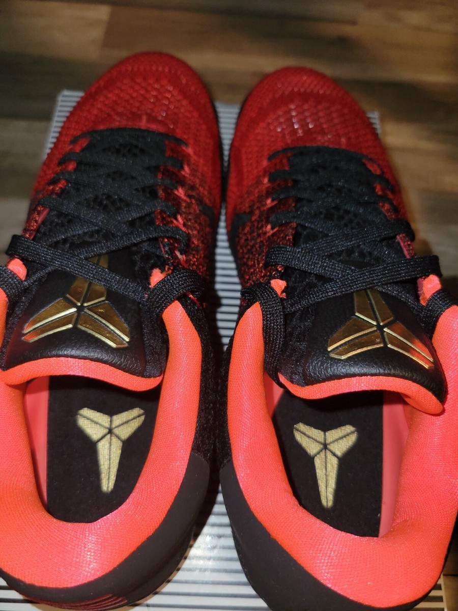 Nike Kobe Bryant 11 XI Elite Low Achilles Heel Black 822675-670 sz