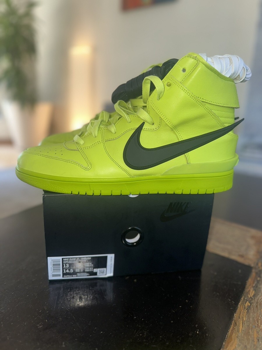 🔥Nike x AMBUSH Dunk High Atomic Green/Flash Lime Volt 13M like