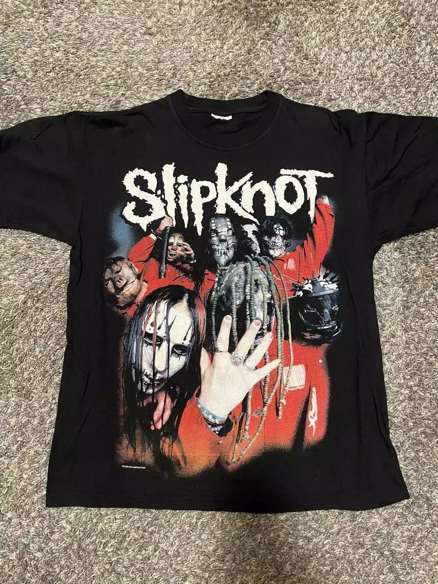 Remake Slipknot 2004 Band Black Short Sleeve Cotton T-shirt For