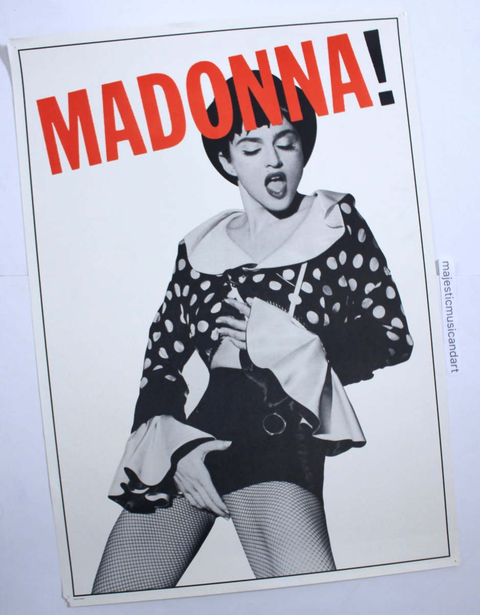 BEAUTIFUL MADONNA ORIGINAL 1990 POSTER PHOTO by HERB RITZ VERY