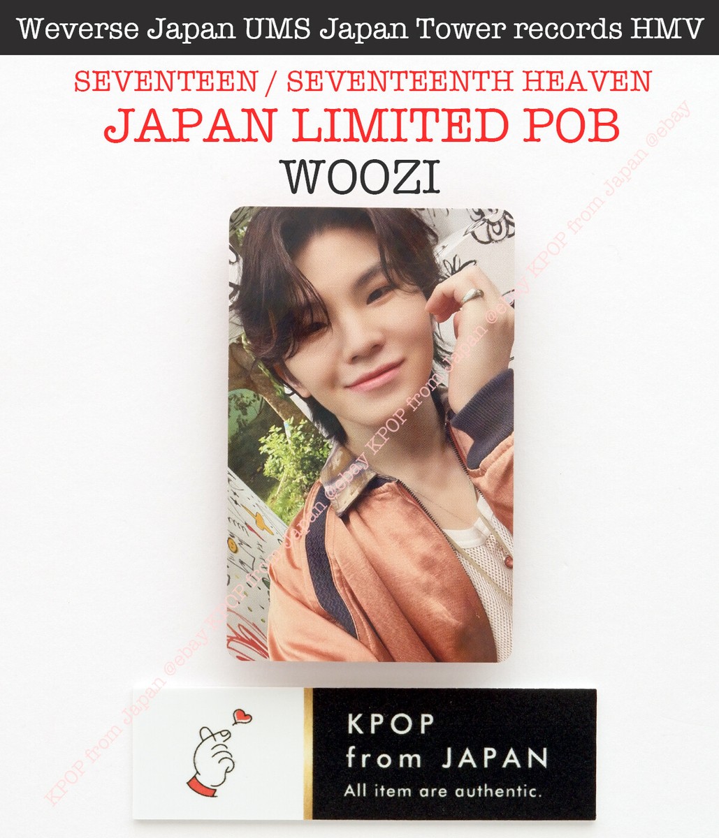 WOOZI SEVENTEEN SEVENTEENTH HEAVEN JAPAN POB Photocard CARAT