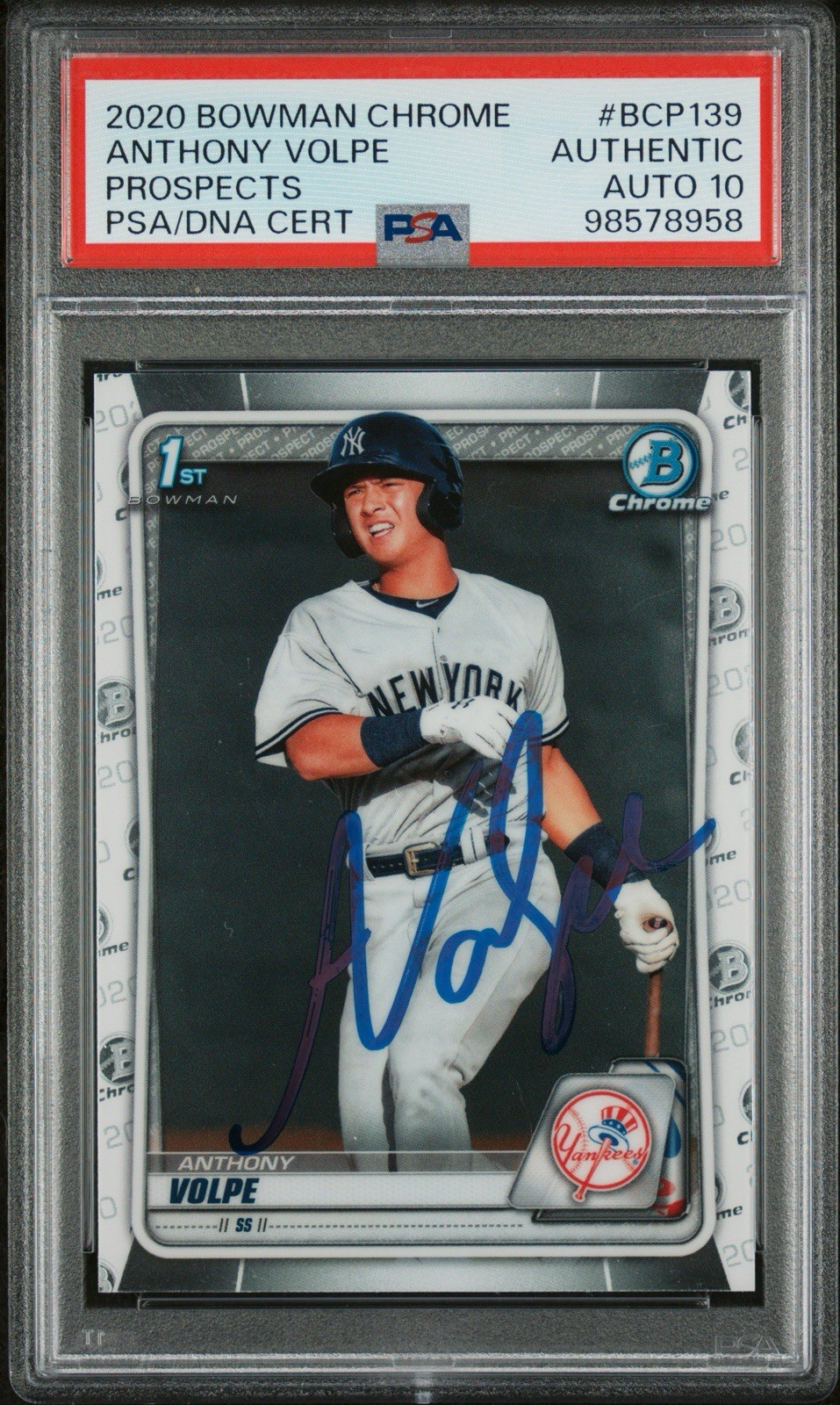 Anthony Volpe 2020 Bowman #CPA-AV Chrome Prospect Auto (1st) Price