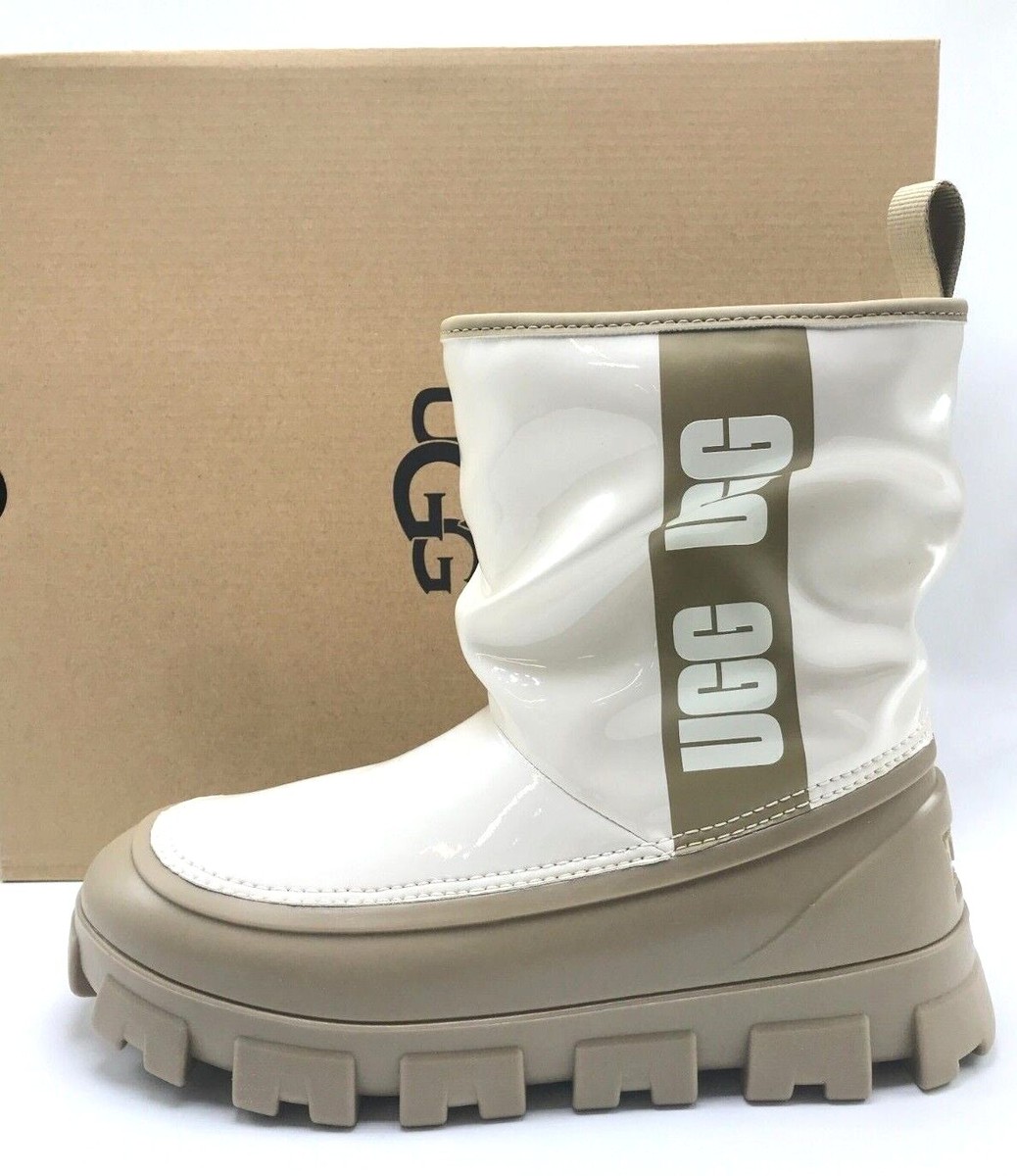 NEW* WOMEN UGG CLASSIC BRELLAH MINI Mustard-Seed/Jasmin (1144059